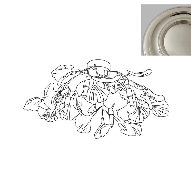 Olivia Ginkgo Ceramics Ceiling Light - Letslighting