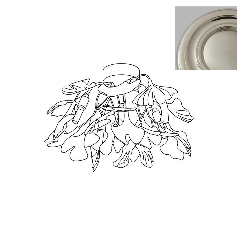 Olivia Ginkgo Ceramics Ceiling Light - Letslighting