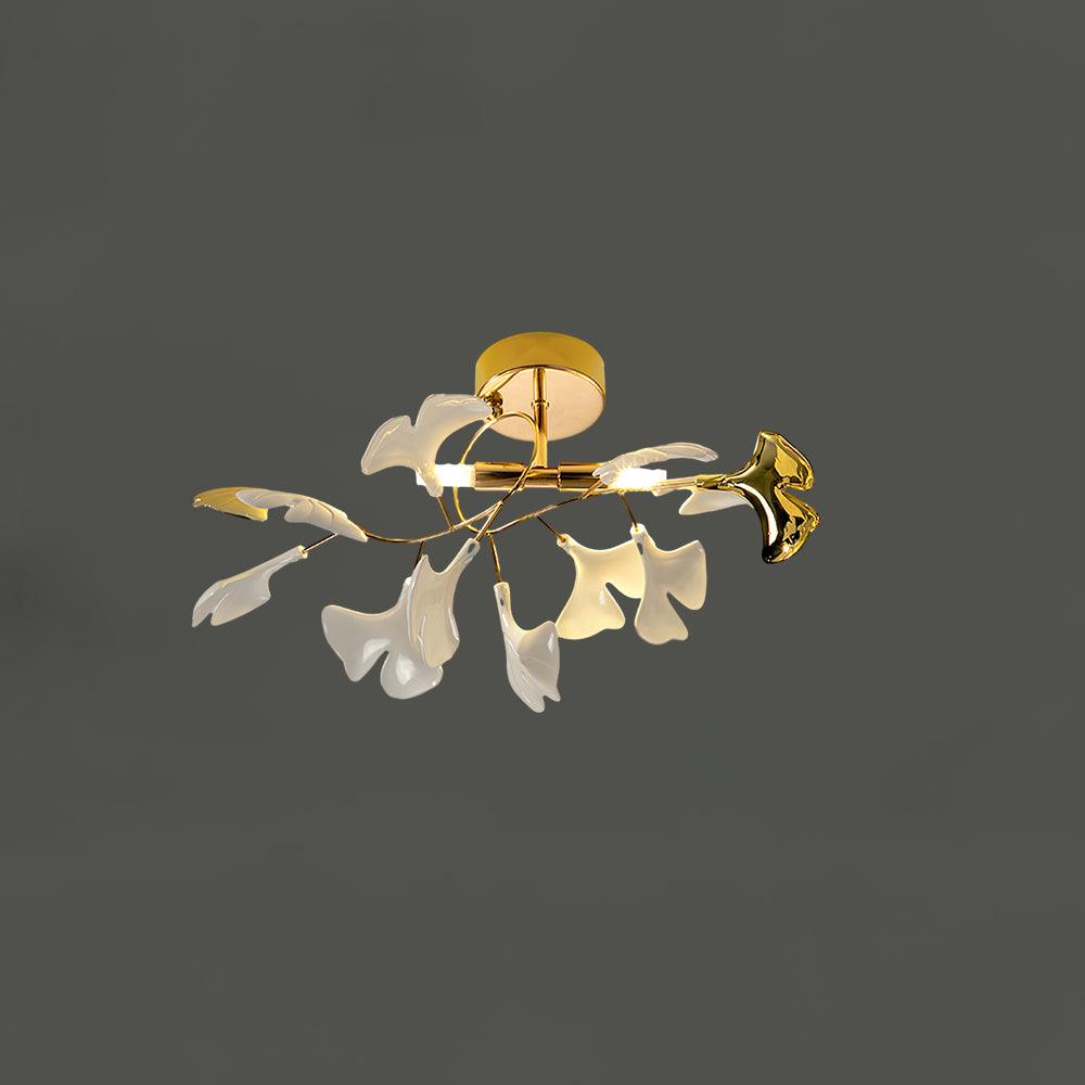 Callenne Elegant Ginkgo Leaf Ceiling Light