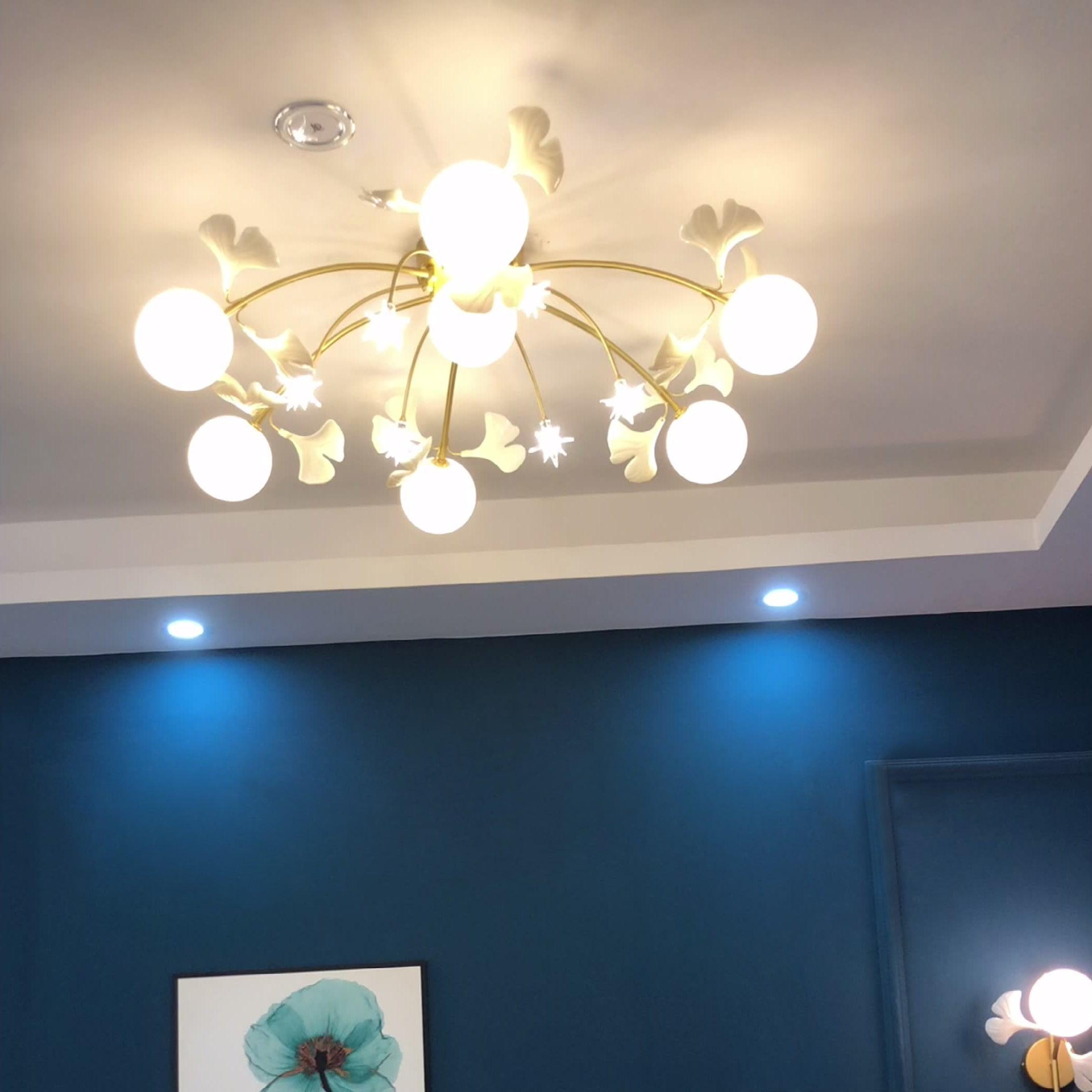 Olivia Nordic Multi Globe Ceramic Flush Mount Ceiling Light - Letslighting