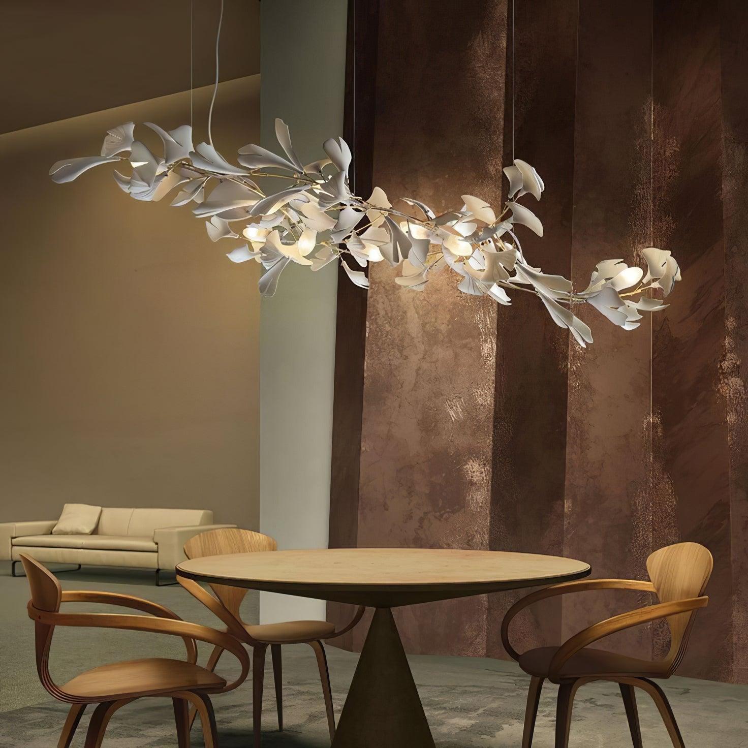 Olivia Ceramic Gingko Leaf Chandelier Artistic Combination - Letslighting