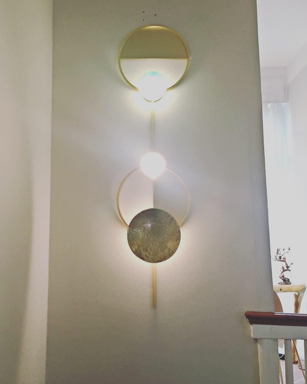 Orbiten Brass & Glass Modern Wall Lamp - Letslighting