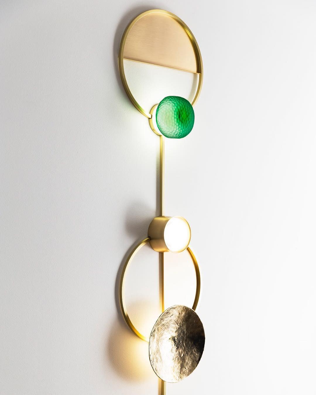 Orbiten Brass & Glass Modern Wall Lamp - Letslighting