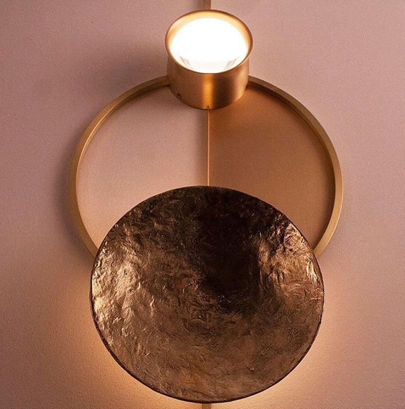 Orbiten Brass & Glass Modern Wall Lamp - Letslighting