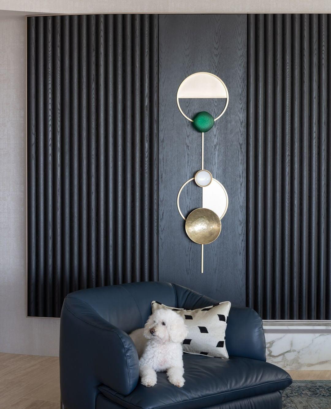 Orbiten Brass & Glass Modern Wall Lamp - Letslighting