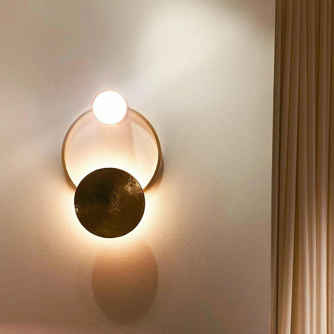Orbiten Brass & Glass Modern Wall Lamp - Letslighting