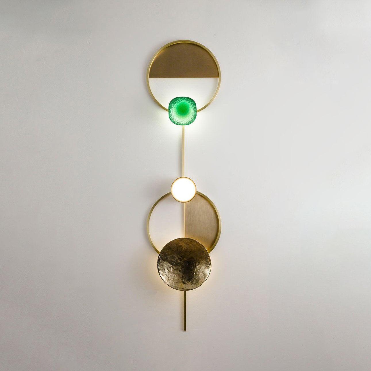 Orbiten Brass & Glass Modern Wall Lamp - Letslighting