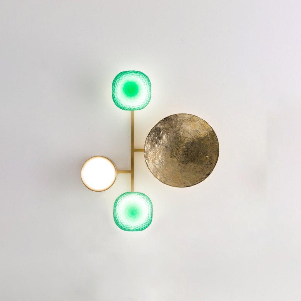 Orbiten Brass & Glass Modern Wall Lamp - Letslighting
