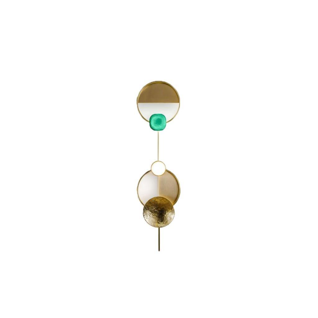 Orbiten Brass & Glass Modern Wall Lamp - Letslighting
