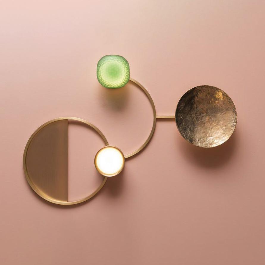 Orbiten Brass & Glass Modern Wall Lamp - Letslighting