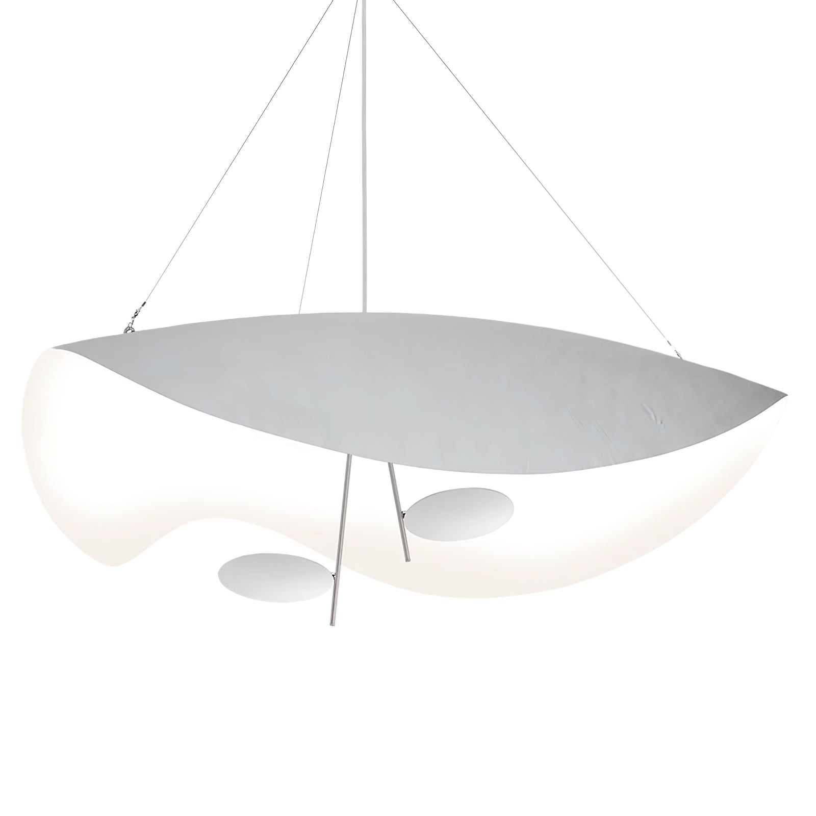 Lustra Pendant Lamp Black Gold Curved Shade - Letslighting