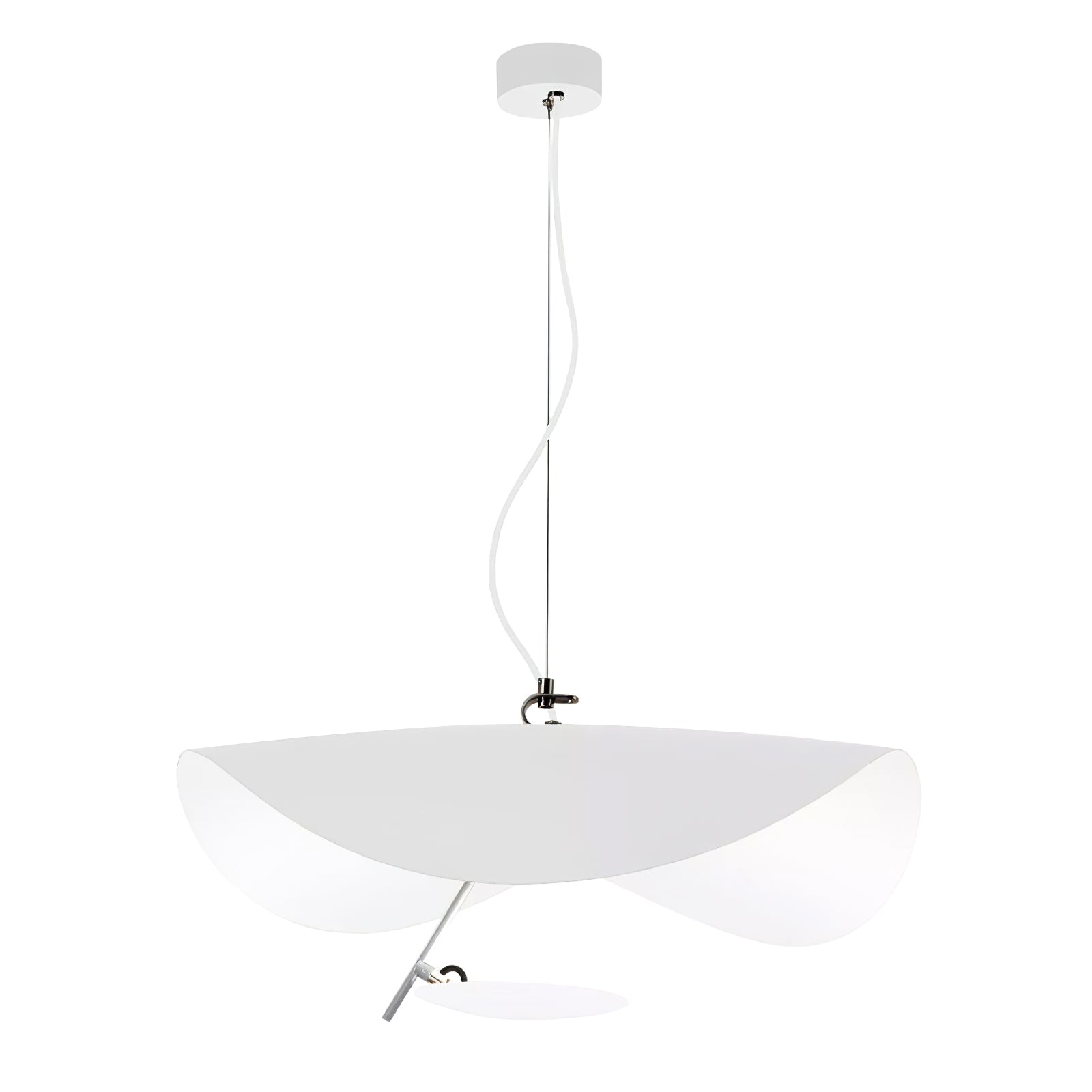 Lustra Pendant Lamp Black Gold Curved Shade - Letslighting