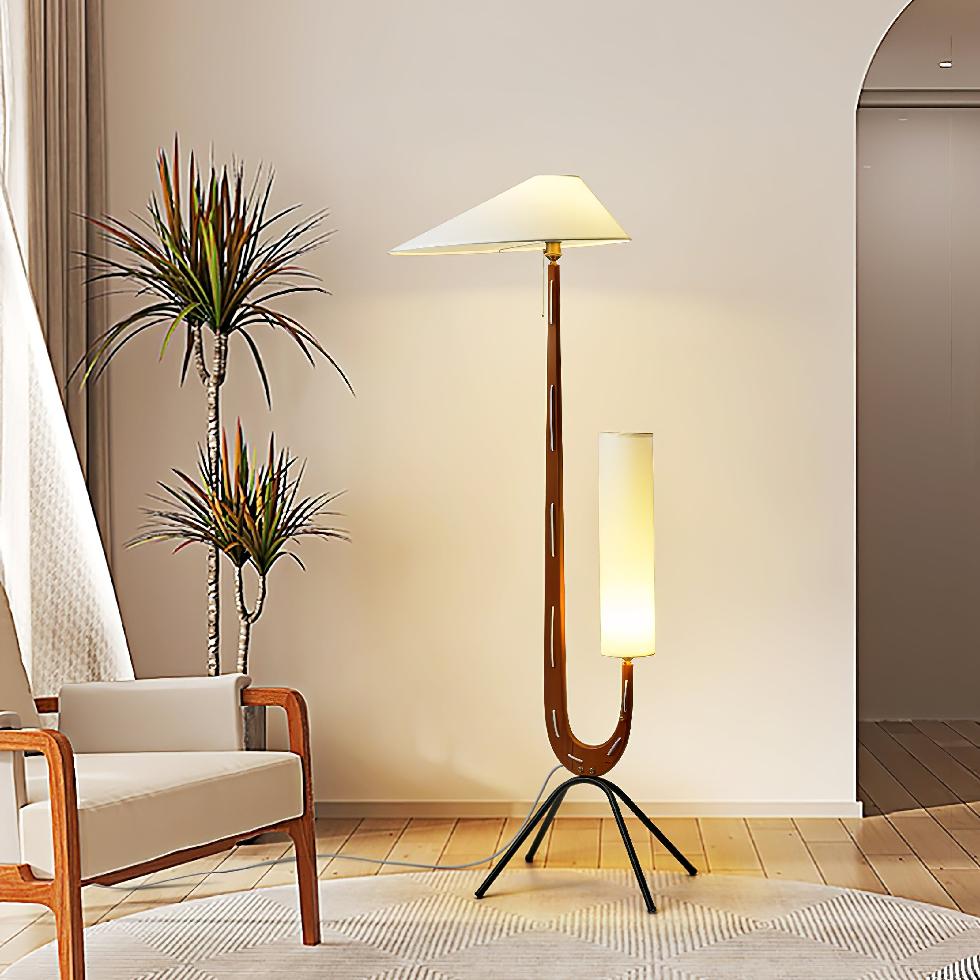 Novael Fabric Scandinavian Floor Lamp - Letslighting
