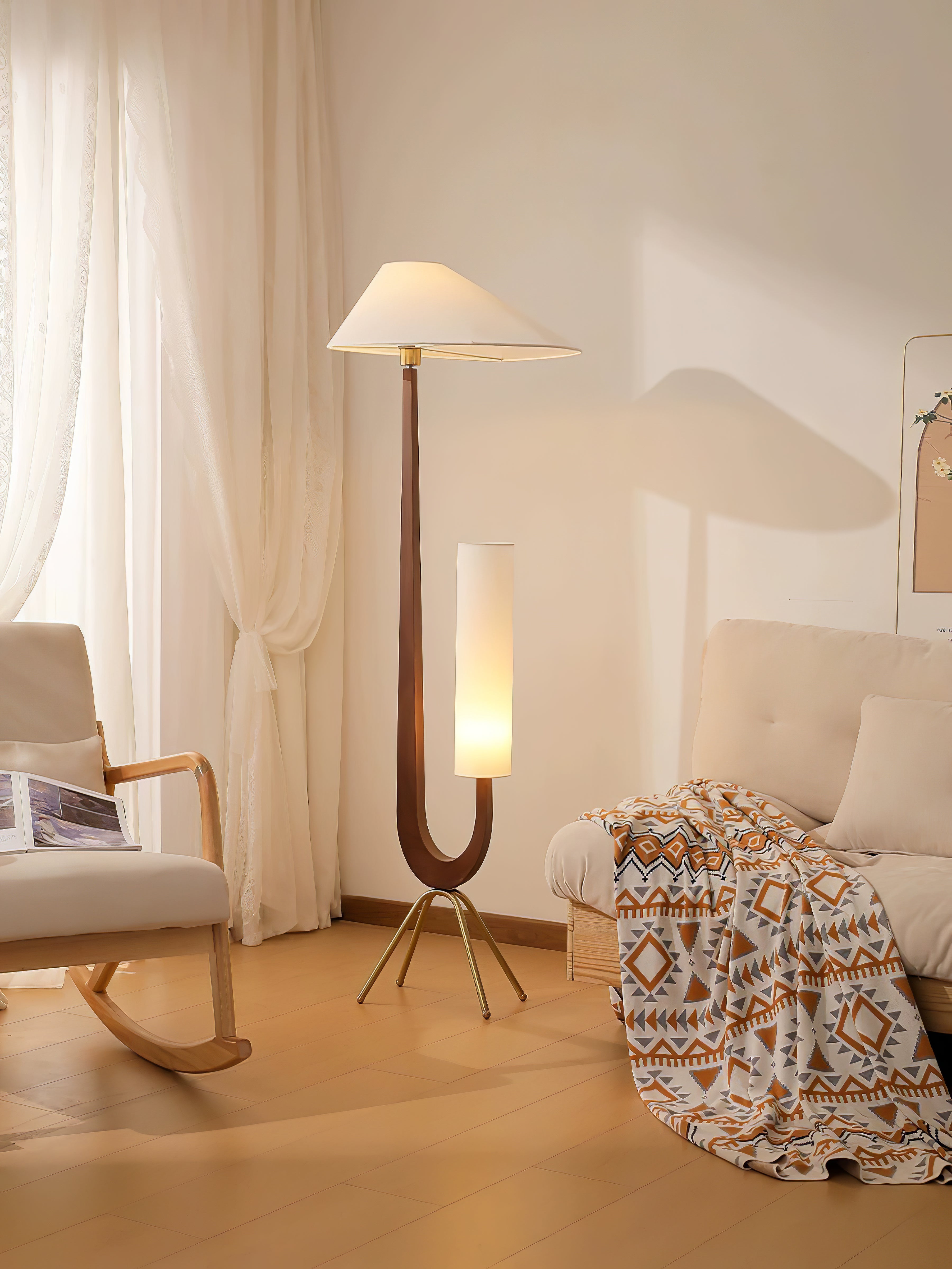 Novael Fabric Scandinavian Floor Lamp - Letslighting