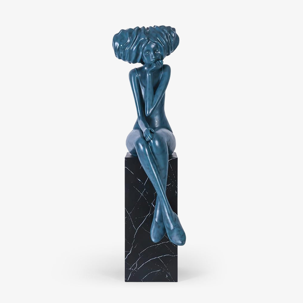 Lumenova Sculpture Girl Meditate Artistic - Letslighting