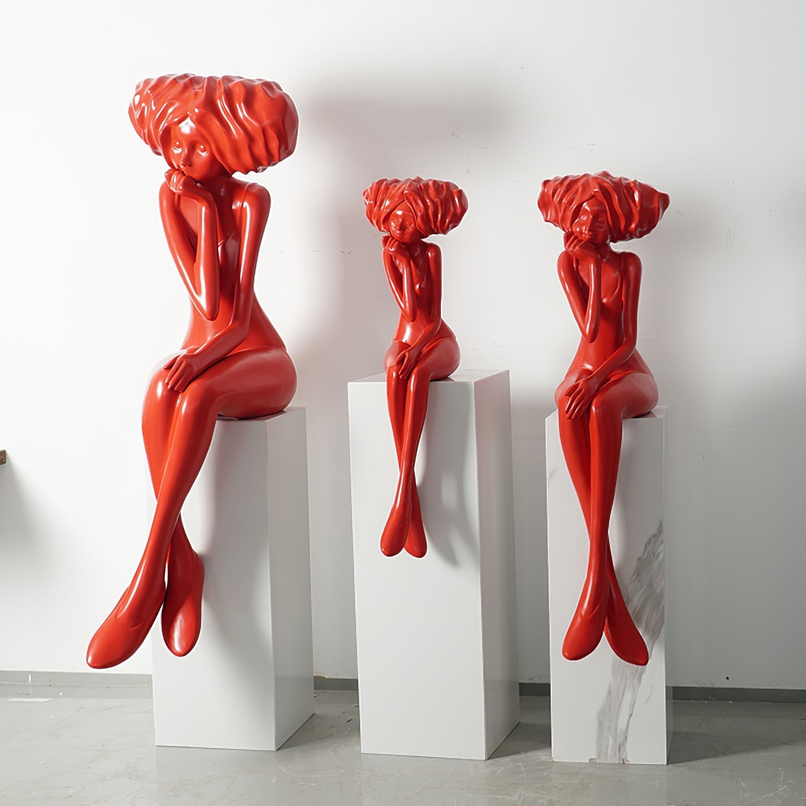 Lumenova Sculpture Girl Meditate Artistic - Letslighting