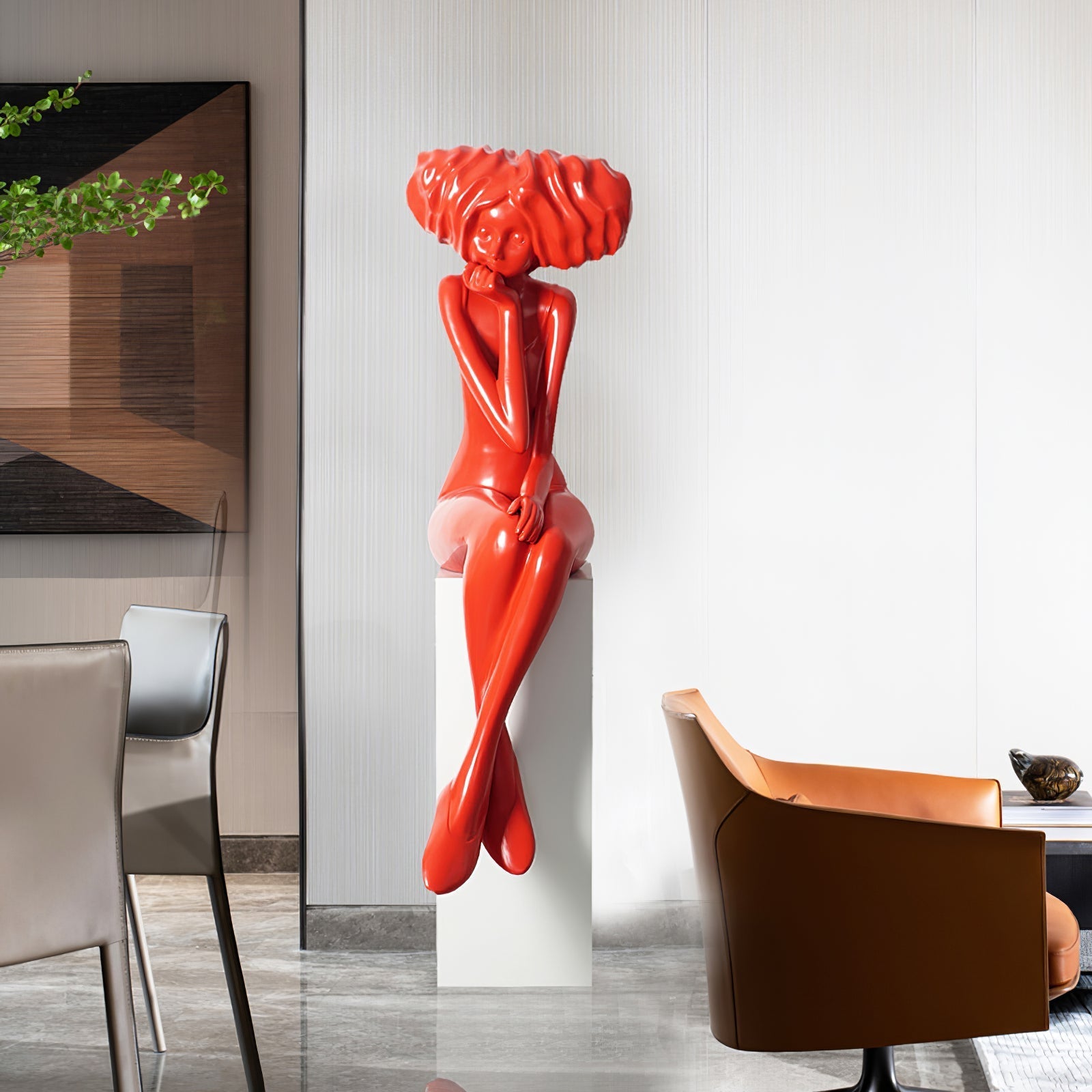 Lumenova Sculpture Girl Meditate Artistic - Letslighting