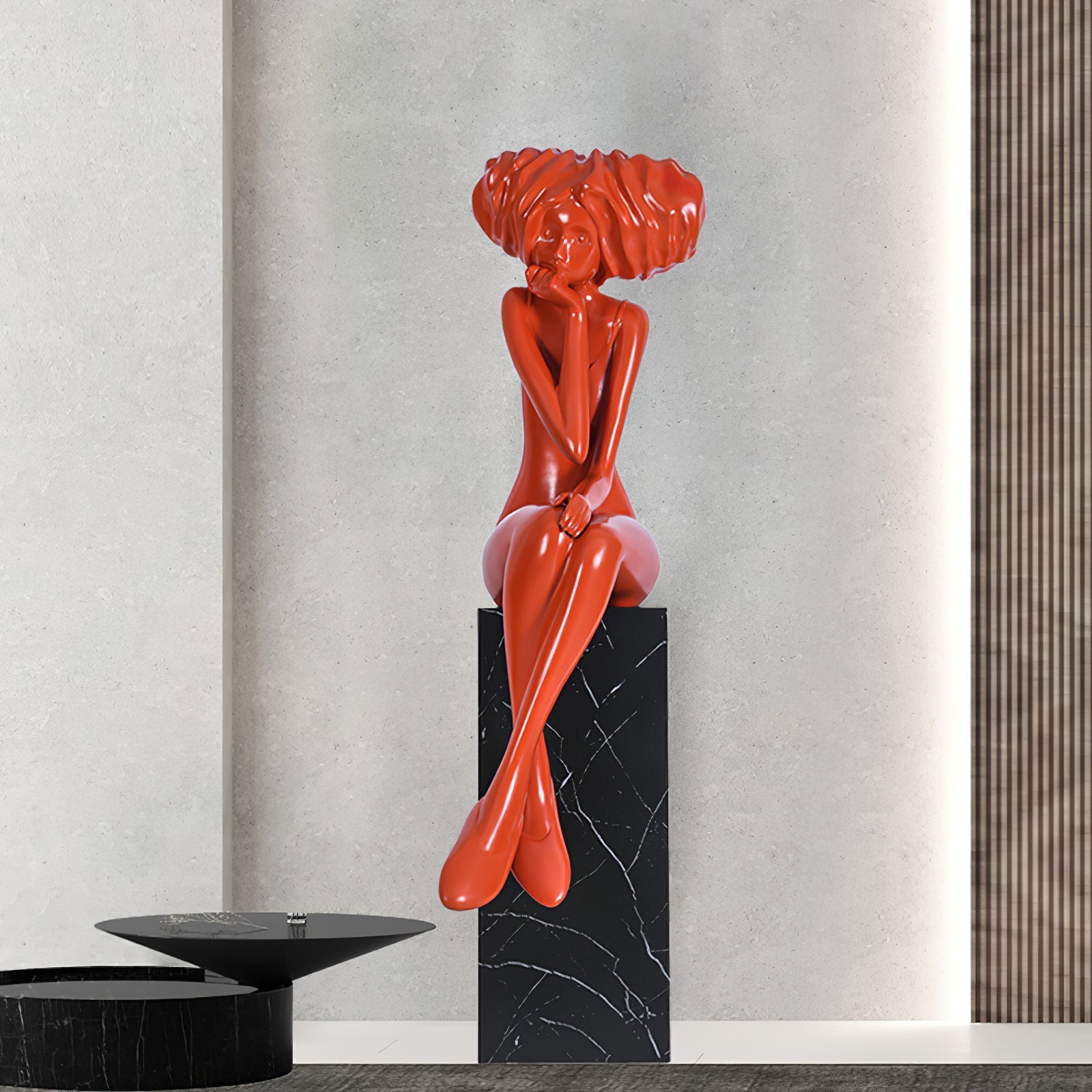 Lumenova Sculpture Girl Meditate Artistic - Letslighting