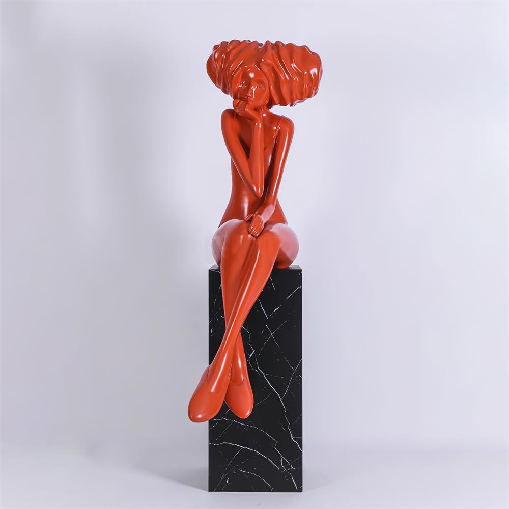 Lumenova Sculpture Girl Meditate Artistic - Letslighting