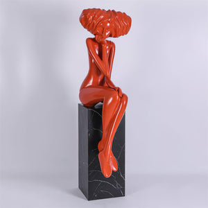 Lumenova Sculpture Girl Meditate Artistic - Letslighting