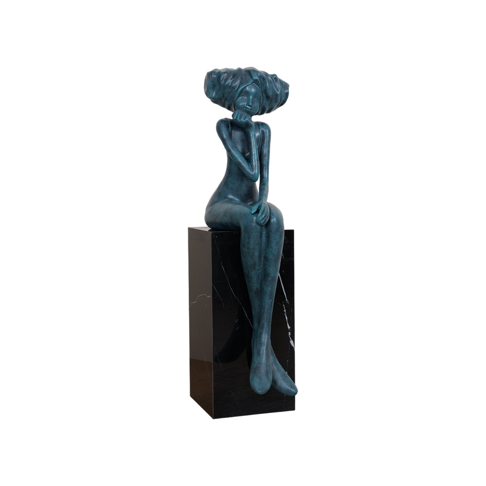 Lumenova Sculpture Girl Meditate Artistic - Letslighting