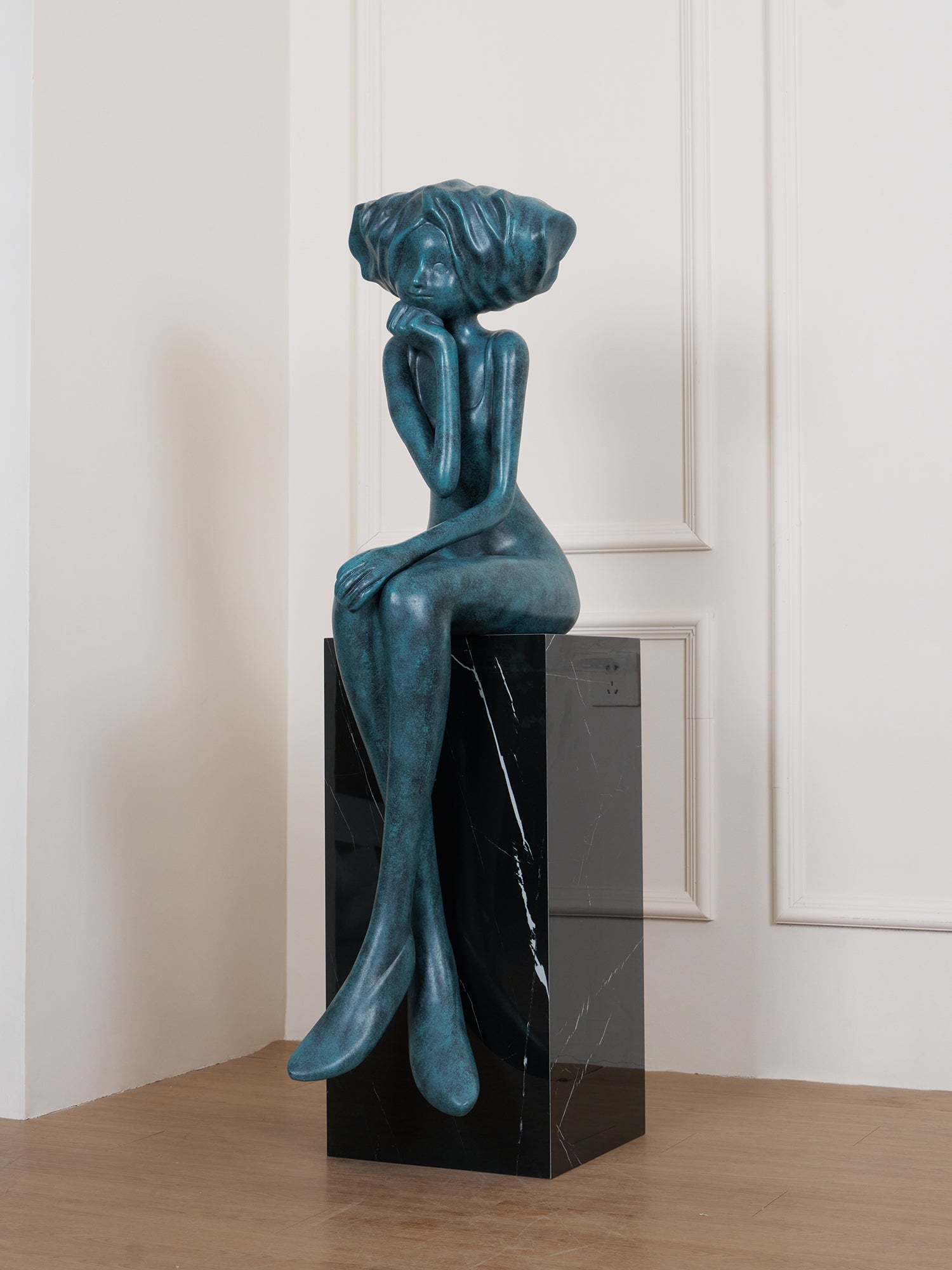 Lumenova Sculpture Girl Meditate Artistic - Letslighting