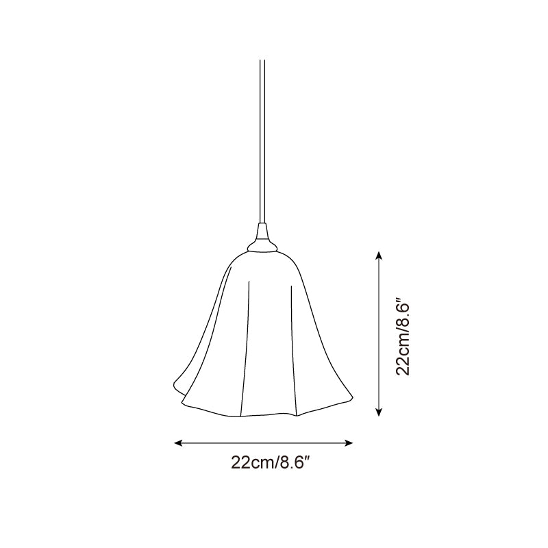 Glacea Pendant Lamp Bellflower Silhouette - Letslighting