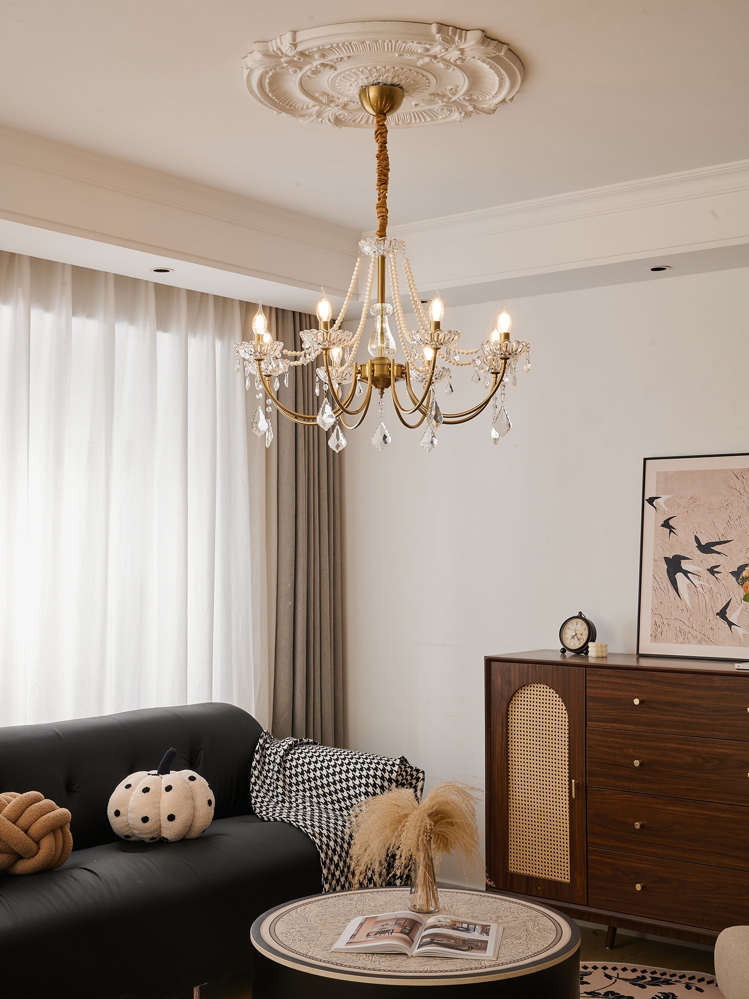 Cevaris Postmodern Luxury Pearl Glass Chandelier - Letslighting