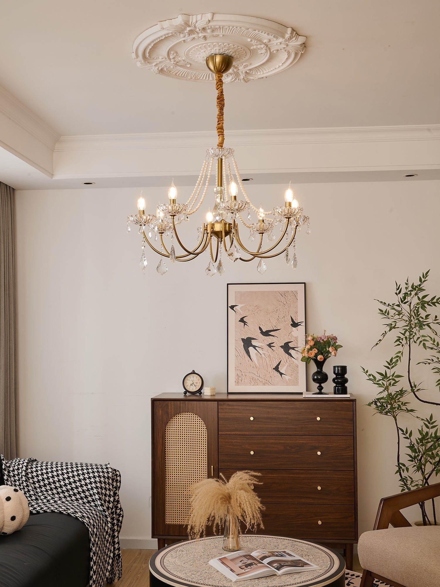 Cevaris Postmodern Luxury Pearl Glass Chandelier - Letslighting