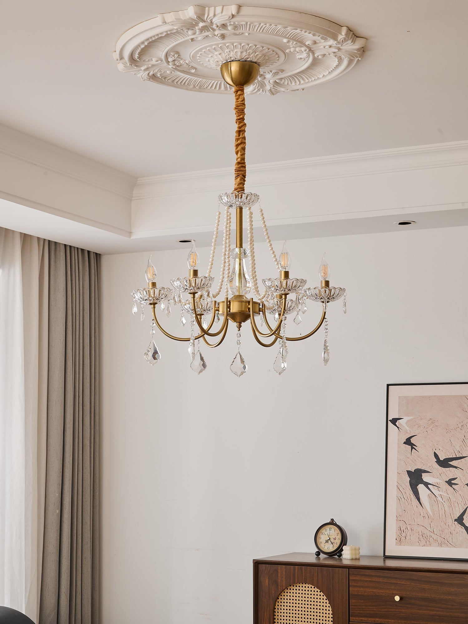 Cevaris Postmodern Luxury Pearl Glass Chandelier - Letslighting