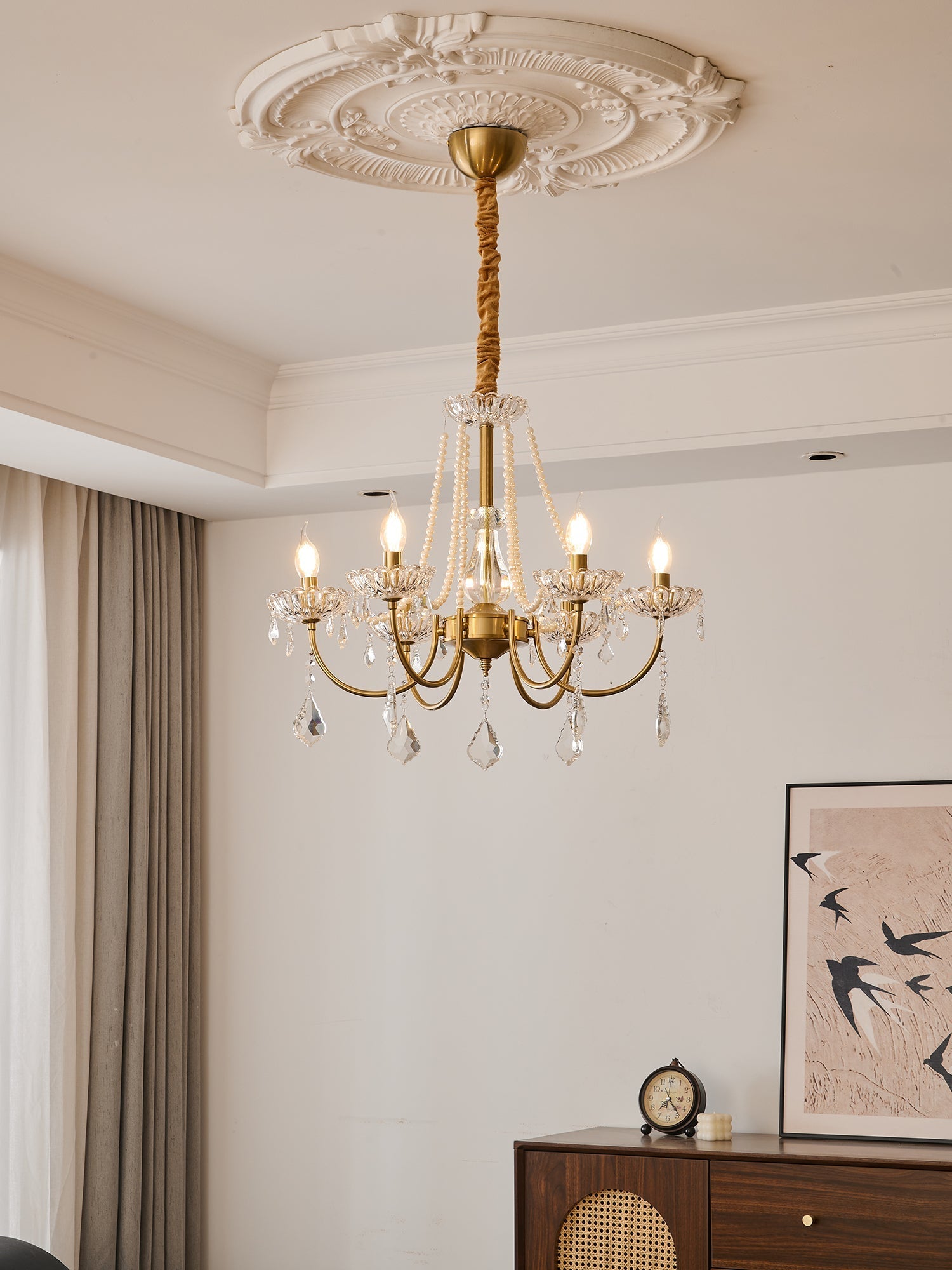 Cevaris Postmodern Luxury Pearl Glass Chandelier - Letslighting