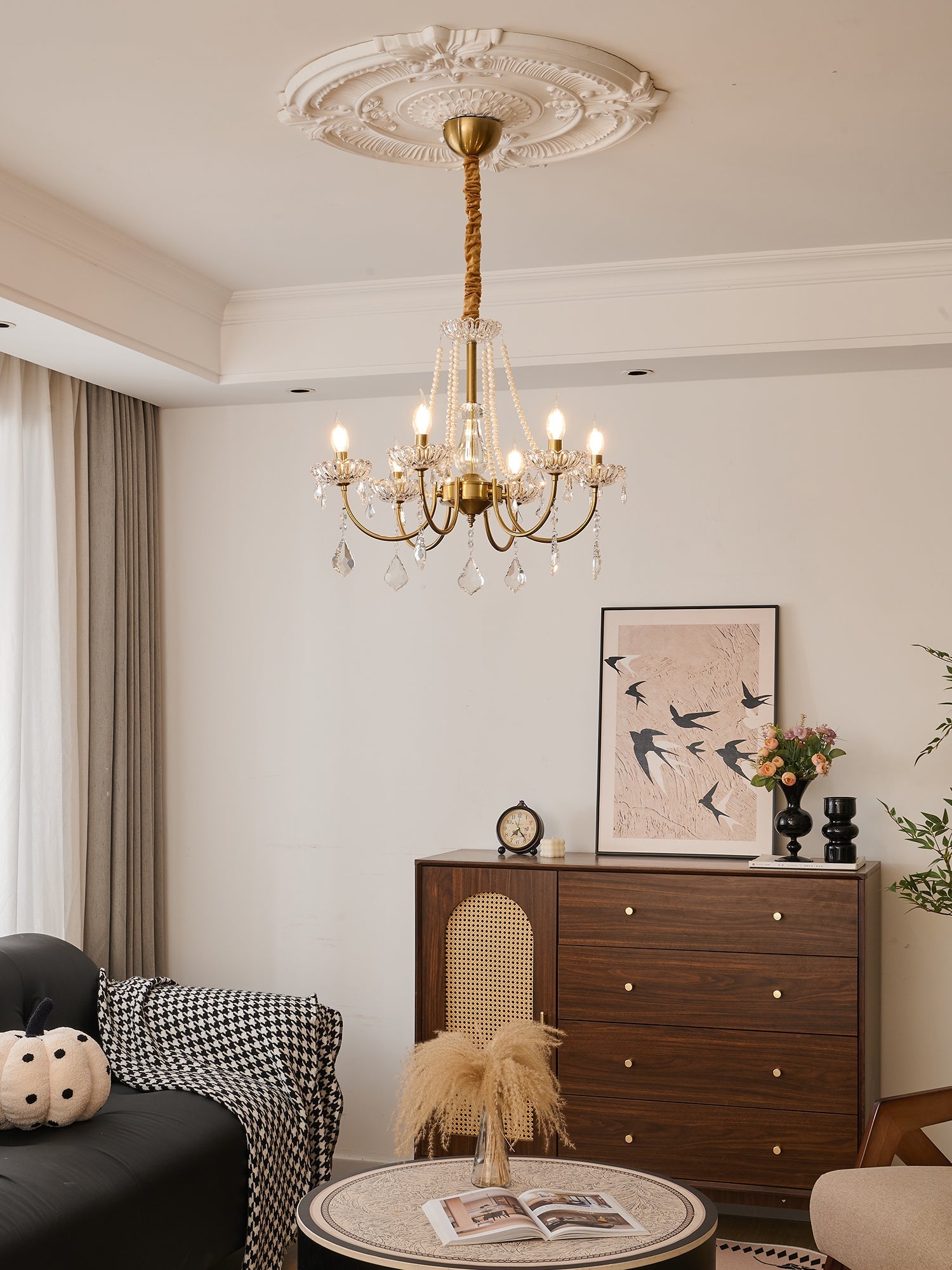 Cevaris Postmodern Luxury Pearl Glass Chandelier - Letslighting