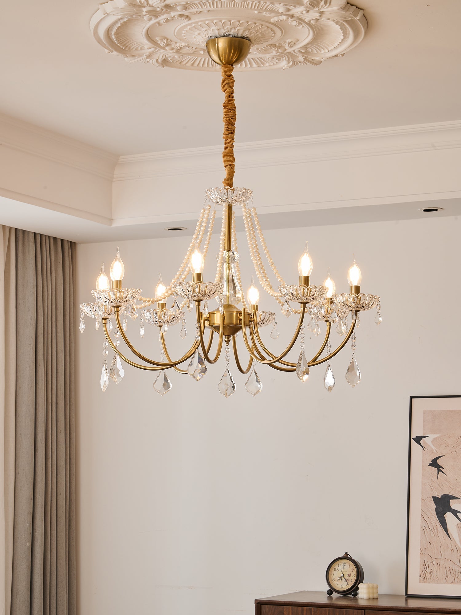 Cevaris Postmodern Luxury Pearl Glass Chandelier - Letslighting