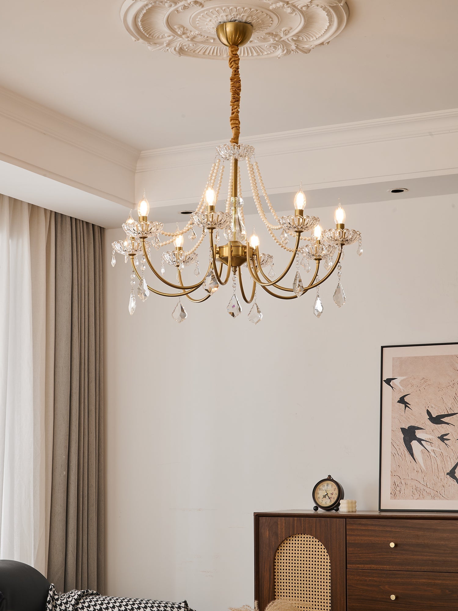 Cevaris Postmodern Luxury Pearl Glass Chandelier - Letslighting