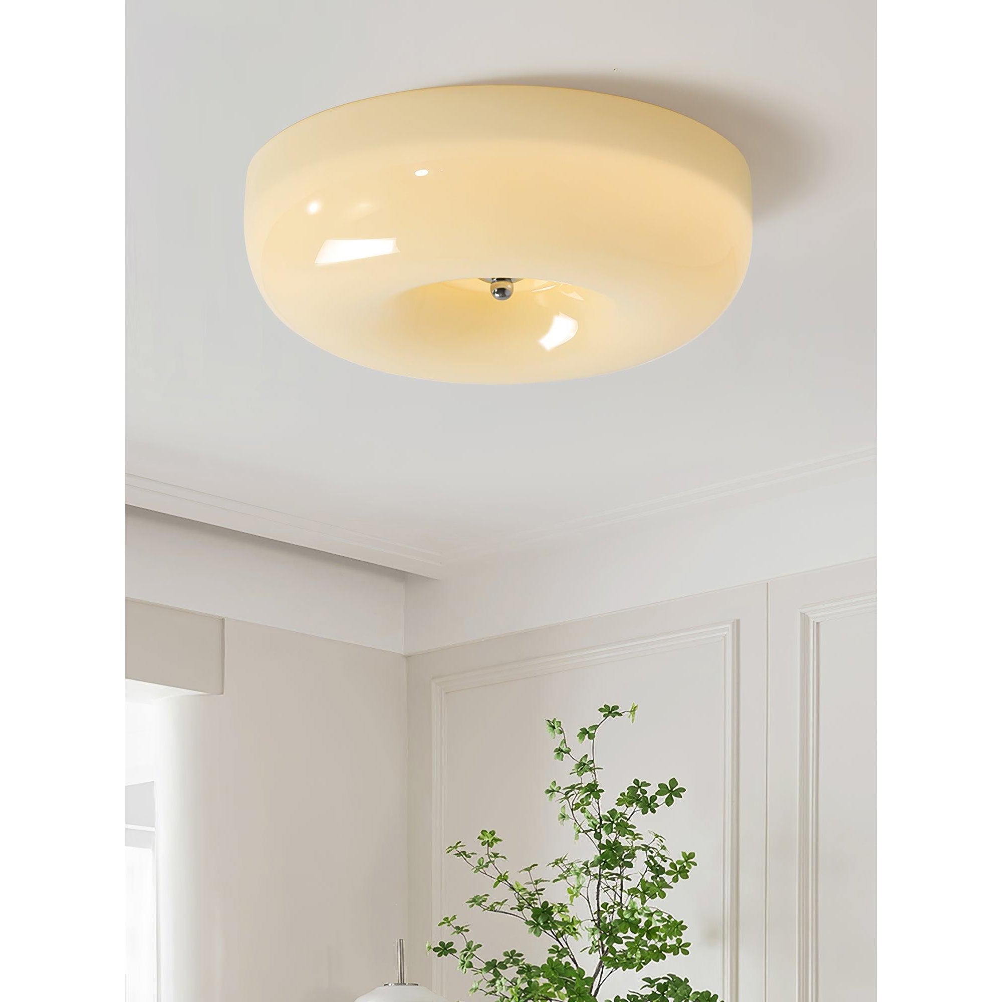 Ulsolir Premium Elegance Art Button Glass Ceiling Lamp - Letslighting