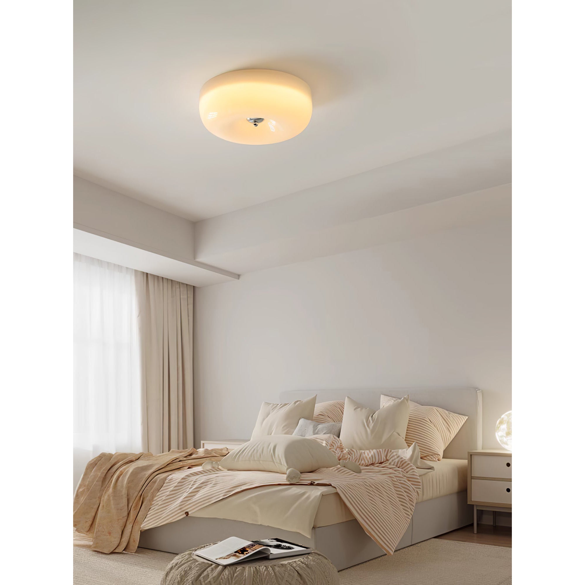 Ulsolir Premium Elegance Art Button Glass Ceiling Lamp - Letslighting