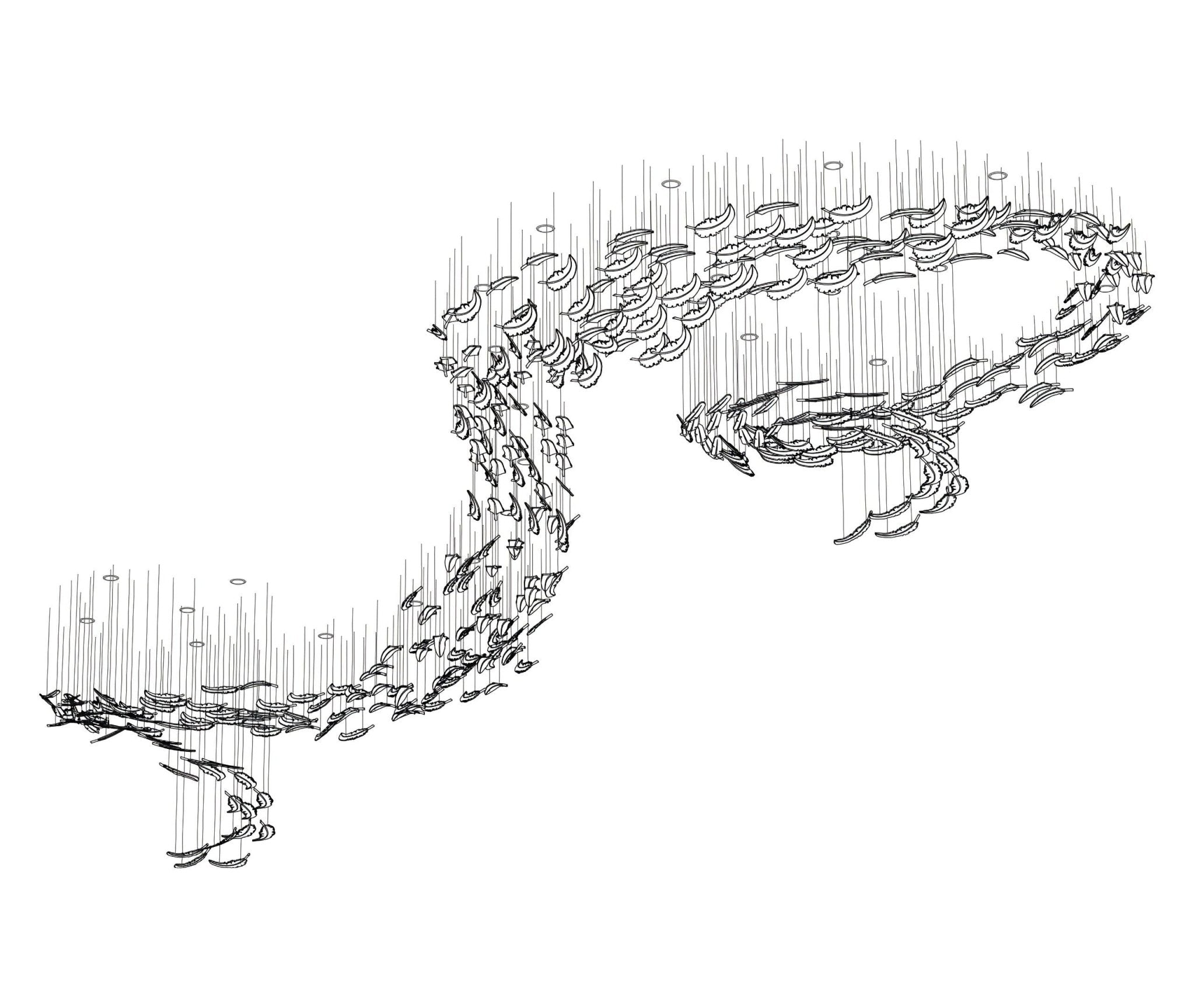 Aetherial Glass Leaf Chandelier - Letslighting