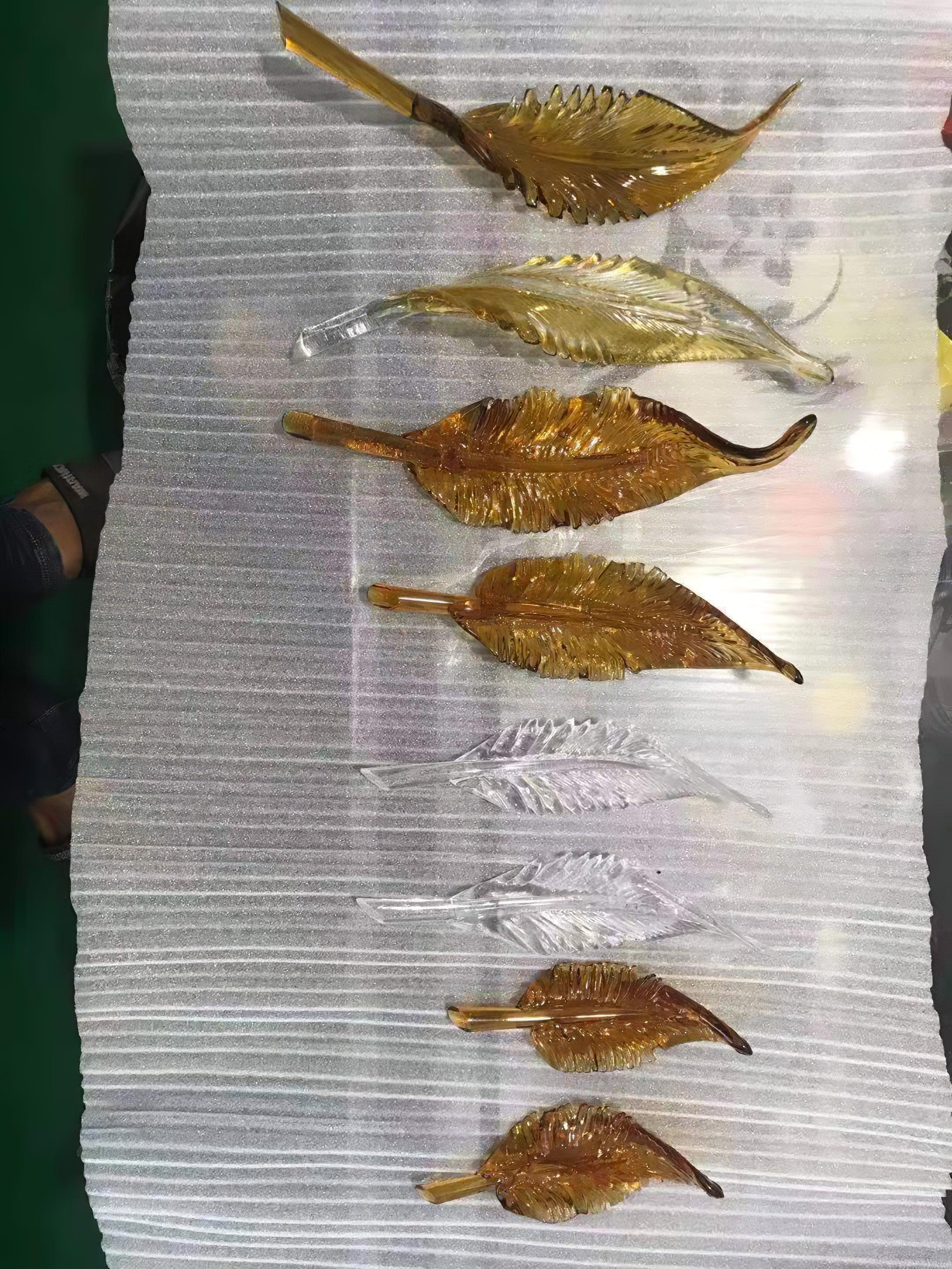 Aetherial Glass Leaf Chandelier - Letslighting