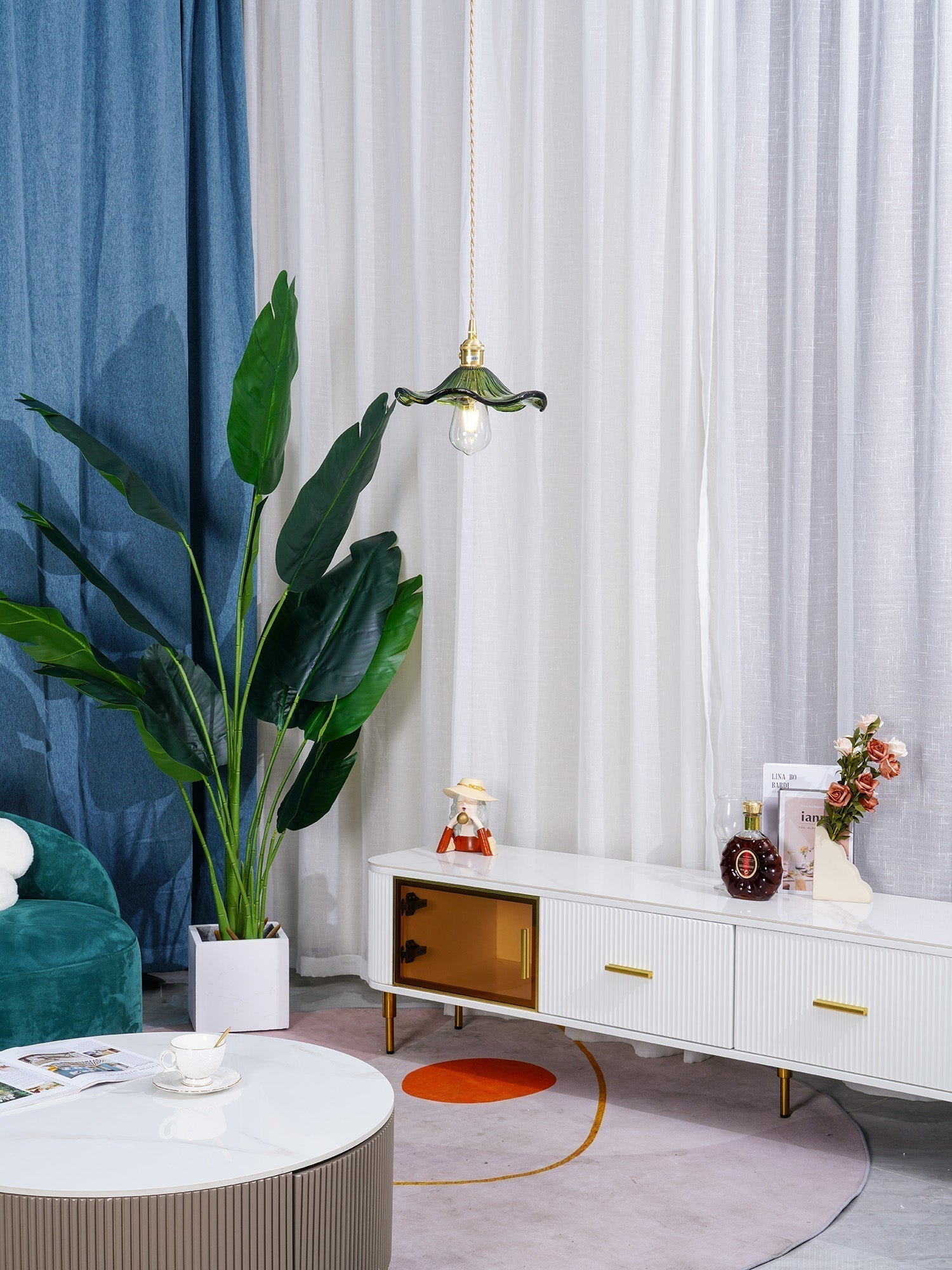 Daphne Modern Glass Flower Pendant Light - Letslighting