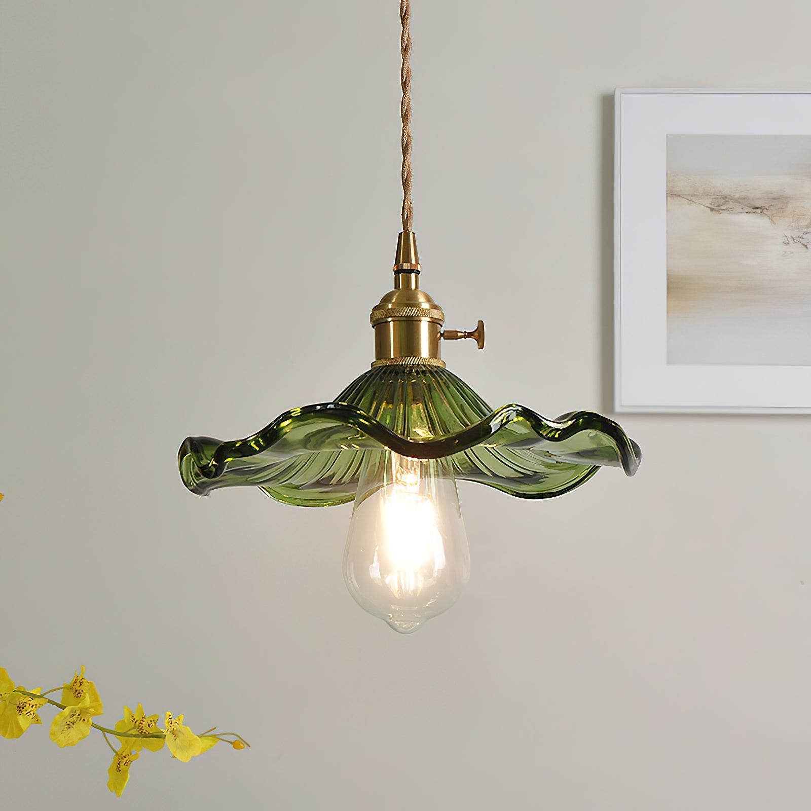 Daphne Modern Glass Flower Pendant Light - Letslighting