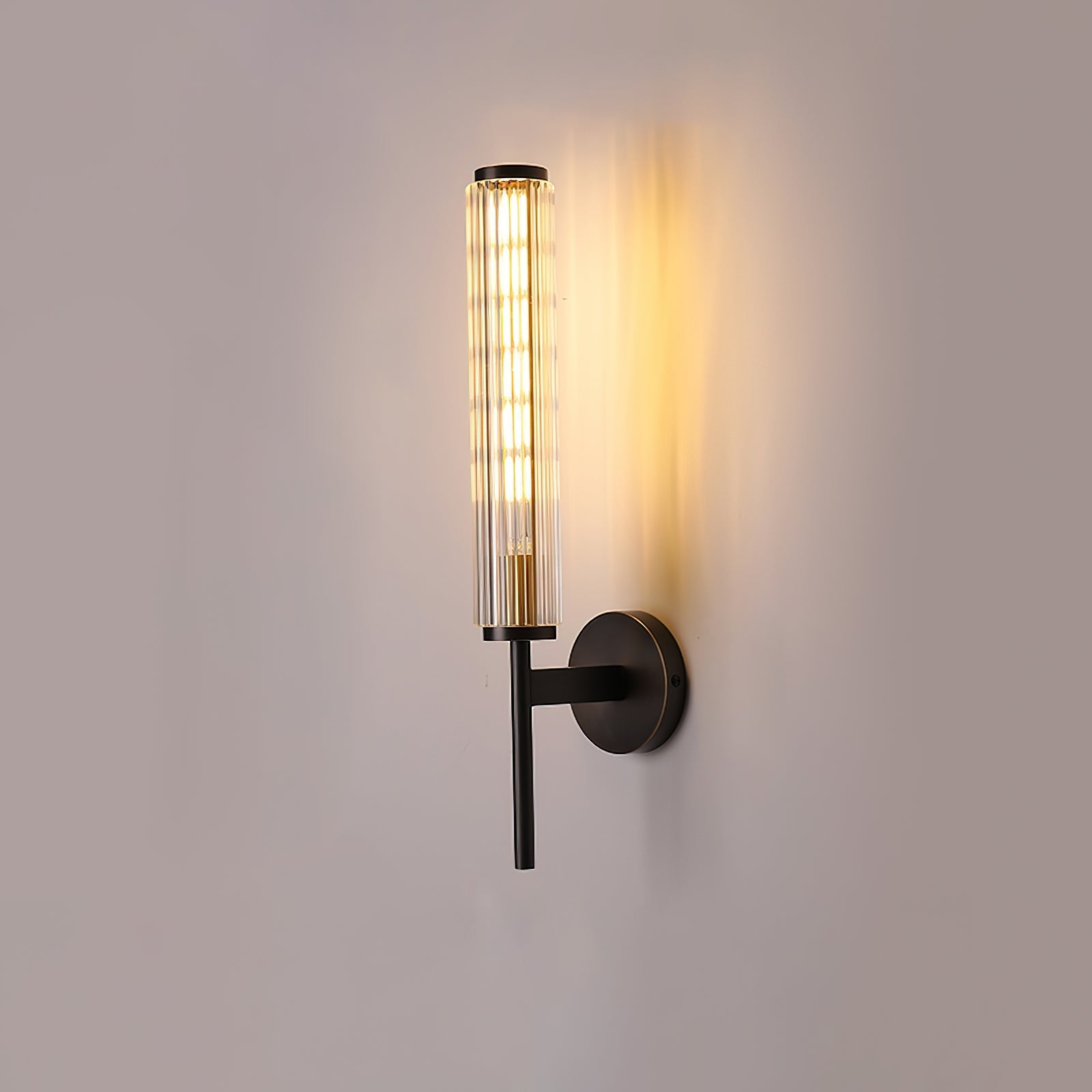 Cemaros Premium Linear Brass Glass Wall Light - Letslighting