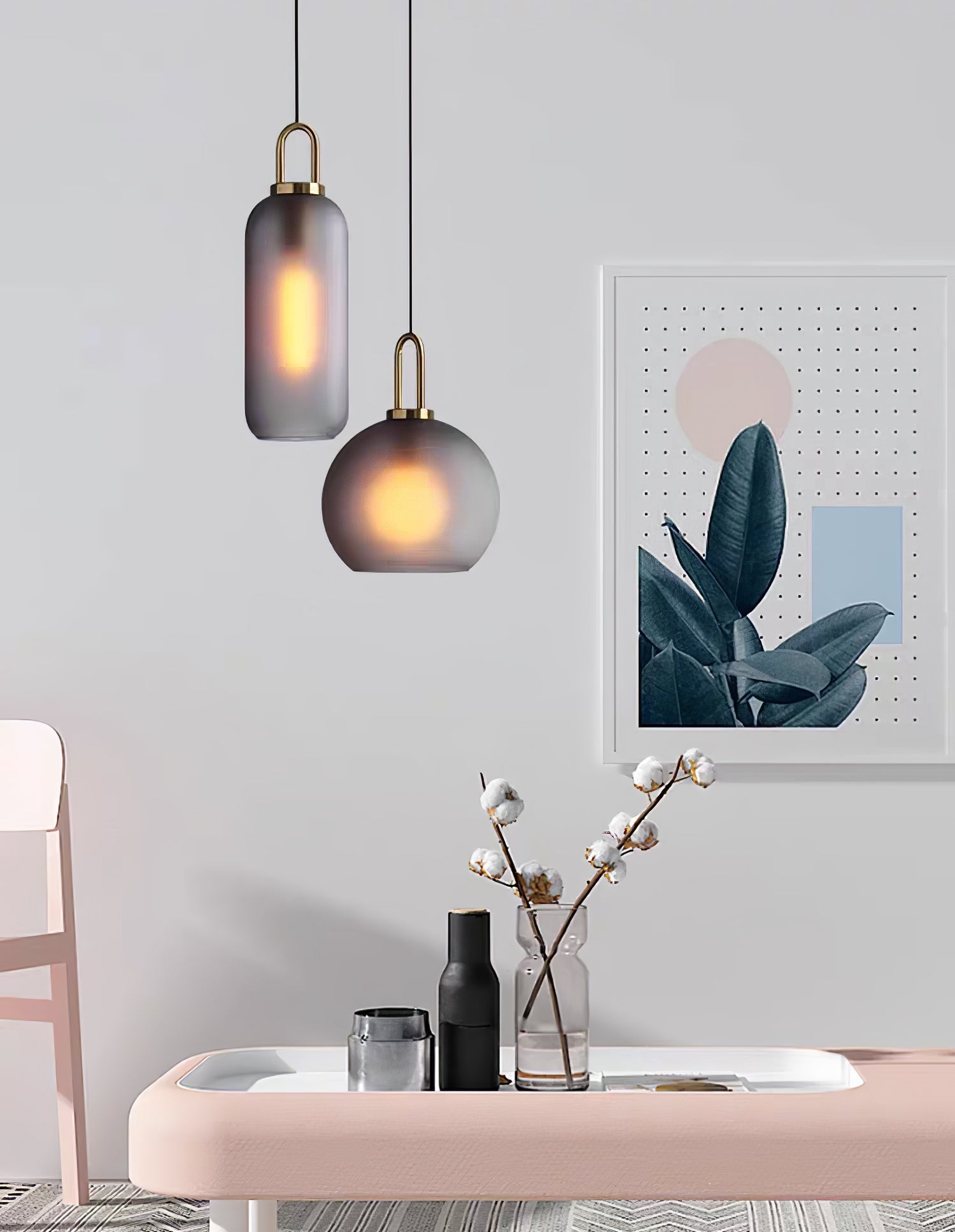 Lustra Pendant Lamp Pendulum Glass - Letslighting