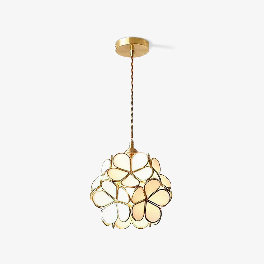 Lustra Pendant Lamp Glass Petal Shaped Kitchen - Letslighting