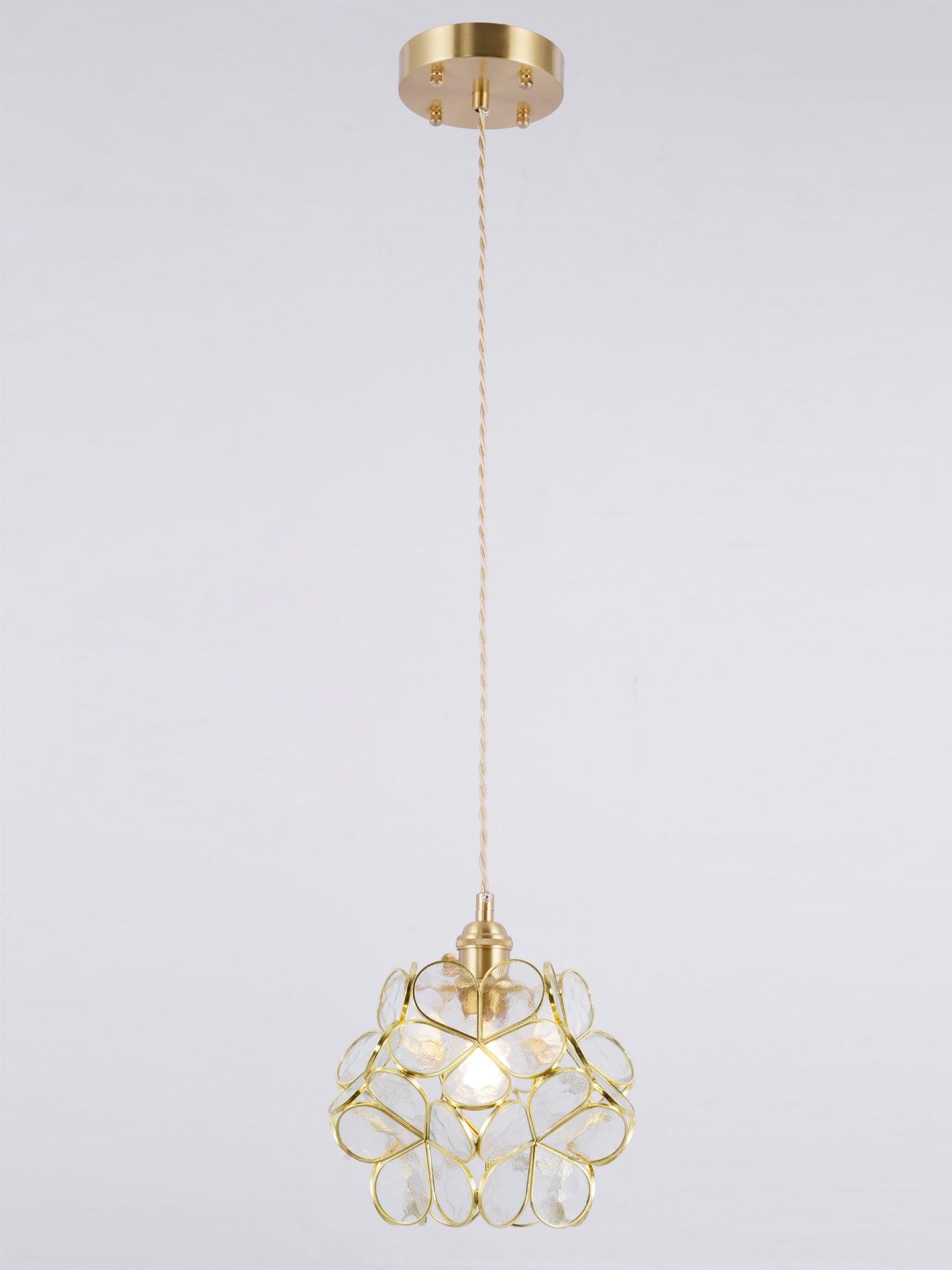 Lustra Pendant Lamp Glass Petal Shaped Kitchen - Letslighting