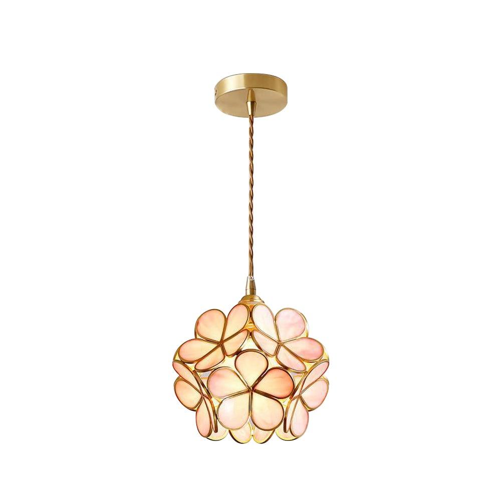 Lustra Pendant Lamp Glass Petal Shaped Kitchen - Letslighting