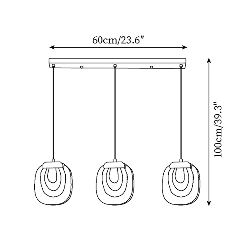 Avesia Minimalist Glass Pendant Light - Letslighting