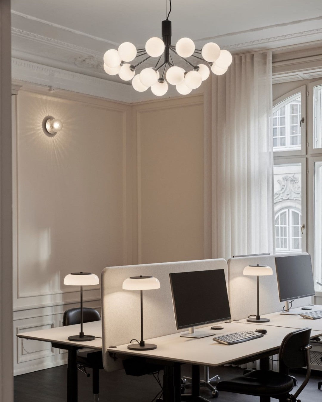 Lustra Pendant Lamp Glass Globe Cluster Brass - Letslighting