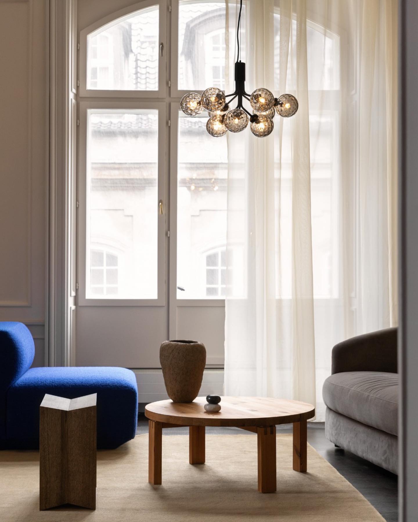 Lustra Pendant Lamp Glass Globe Cluster Brass - Letslighting
