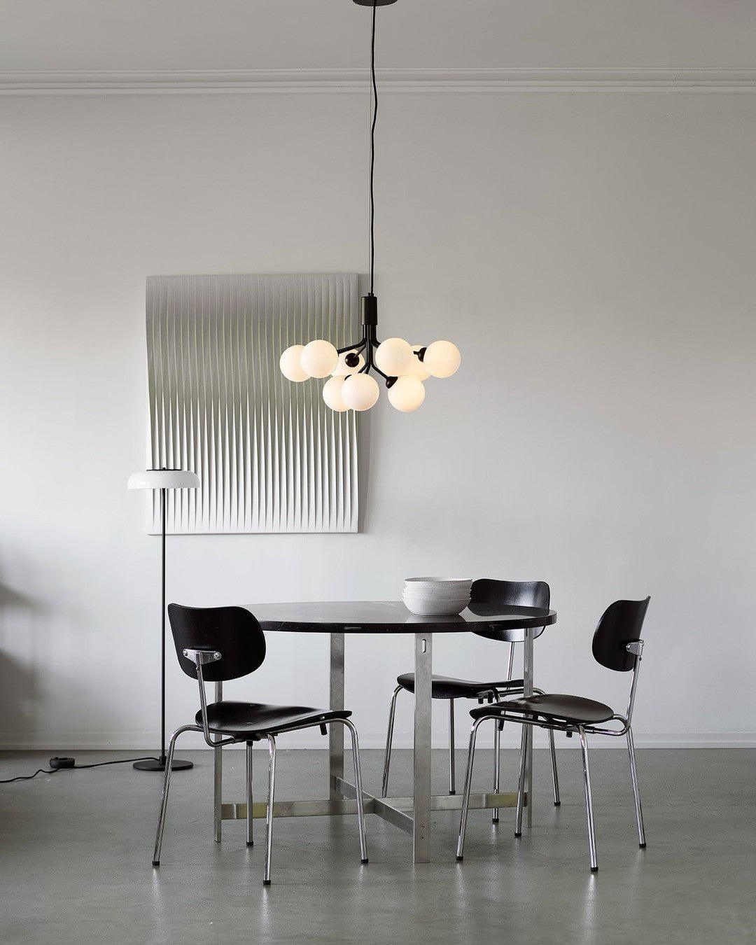 Lustra Pendant Lamp Glass Globe Cluster Brass - Letslighting