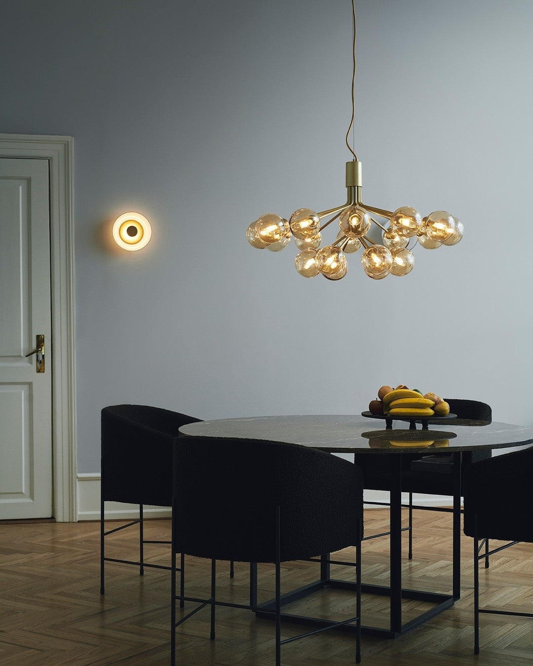 Lustra Pendant Lamp Glass Globe Cluster Brass - Letslighting